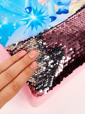 Рюкзак детский с пайетками «Единорог и снежинка» 23x28 см