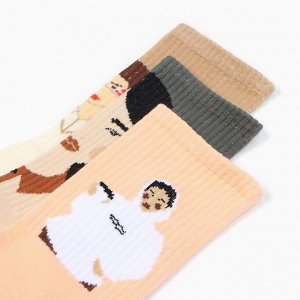 Подарочный набор термос и носки 3 пары KAFTAN Good, размер 36-39 (23-25 см)
