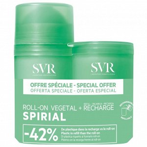 СВР Набор: дезодорант-антиперспирант растительный, 50 мл х 2 шт (SVR, Spirial)