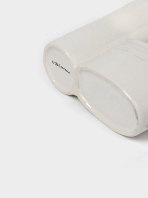 Дозатор для моющего средства с подставкой для губки Доляна «Роза золотая», 200 мл
