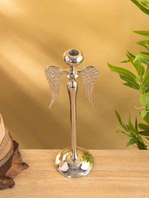 Подсвечник «Ангел», 12x12x39 см, алюминий