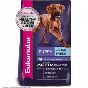 Eukanuba для  щенков Puppy Large Breed для крупных пород Птица 3кг