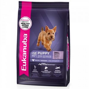Eukanuba для  щенков Puppy Small Breed для мелких пород Птица 3кг