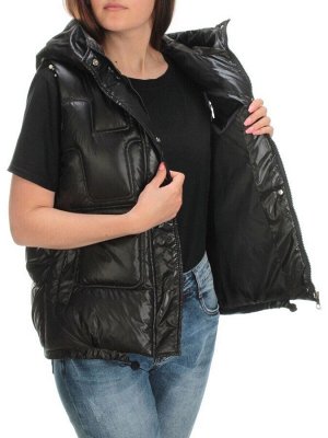 GB18401-2010-C BLACK Жилет женский демисезонный (120 гр. холлофайбера)