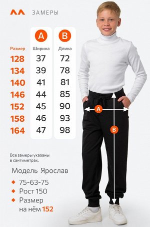 Детские брюки из футера с микроначесом Happyfox