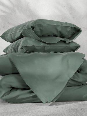 Постельное бельё Этель 2сп Tencel 180*210см, 220*245см, 50*70см-2шт, цвет оливковый
