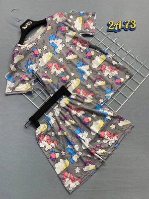 Пижама женская (без выбора цвета и рисунка), код 7312329