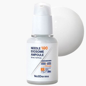 Антивозрастная сыворотка с микроиглами WellDerma Needle 100 Exosme Ampoule, 30мл