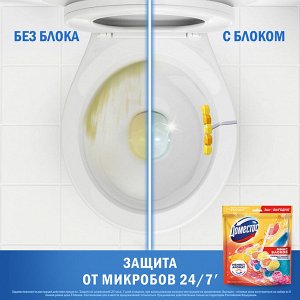 Доместос Блок для унитаза Power 5 "Цитрус + Цветочный букет" 2 х 50 г + 3 х 50 г