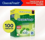 Clean&amp;Fresh Таблетки для посудомоечных машин &quot;All in 1: Лимон&quot; 100 таблеток