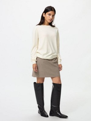 UNIQLO - кашемировый свитер с круглым вырезом