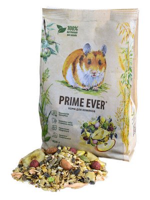 Корм для грызунов "PRIME EVER" для ХОМЯКОВ 450гр.