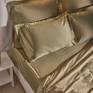 Простыня 1.5 спальная SL Home «Олива», 160x235 см, сатин 220ТС, хлопок 100%