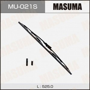 Щетка стеклоочистителя Masuma Optimum 525мм (21") каркасная, летняя, крепления J-Hook, Side Pin, Bayonet, 1 шт, арт. MU-021S
