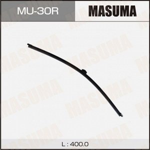 Щетка стеклоочистителя Masuma Rear 400мм (16"), бескаркасная, всесезонная, для заднего стекла, крепление Trunnion, 1шт, арт. MU-30R