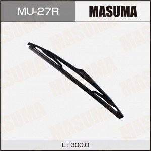 Щетка стеклоочистителя Masuma Rear 300мм (12"), каркасная, всесезонная, для заднего стекла, крепление Snap Claw, 1 шт, арт. MU-27R
