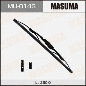 Щетка стеклоочистителя Masuma Optimum 350мм (14") каркасная, летняя, крепления J-Hook, Side Pin, Bayonet, 1 шт, арт. MU-014S