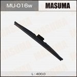 Щетка стеклоочистителя Masuma Nano Graphite 400мм (16&quot;) каркасная зимняя, с графитовым напылением, крепление J-Hook, 1 шт, арт. MU-016W