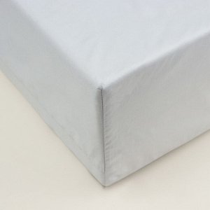 Простыня на резинке 1.5-спальная SL Home «Софт Мист», 140x200+30 см, сатин