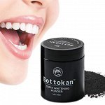BOTTOKAN Отбеливающий порошок для зубов с активированным углем 45гр.