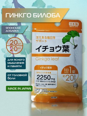 Daiso Ginkgo leaf ГИНКГО Билоба 1200мг.