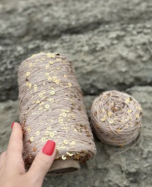 Королевские пайетки на хлопке 50гр