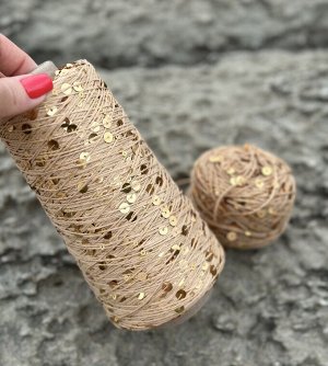 Королевские пайетки на хлопке 50гр