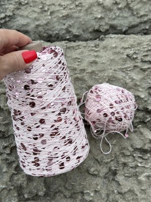 Королевские пайетки на хлопке 50гр