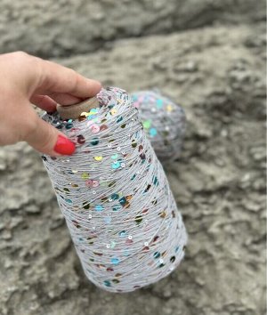 Королевские пайетки на хлопке 50гр