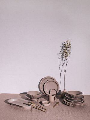 Кружки Magistro Jarwah Lausanne, 240 мл 7.8x8 см, набор 2 шт., фарфор, бежевые