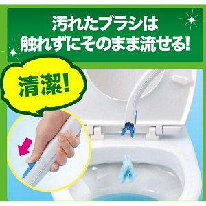 Scrubbing bubble - щетка для унитаза со смываемыми одноразовыми насадками