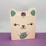 Подарочный пакет &quot;Donut cat&quot; (32*26*10)