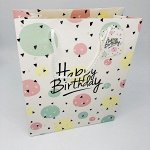 Пакет подарочный &quot;Happy birthday&quot;, M