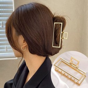 Краб металлический золотой ПРЯМОУГОЛЬНЫЙ, 9 см.
