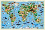Карта настенная для детей. Наша планета. Животный и растительный мир
