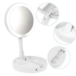 Косметическое настольное зеркало с подсветкой MY FOLDAWAY MIRROR