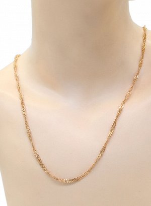 Цепочка для кулонов, металл цвет золото, 55см