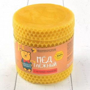 Мёд "Красота и молодость" таежный с маточным молочком в восковой Био банке, 320гр