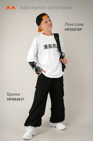 Детский лонгслив с двойным рукавом Happyfox