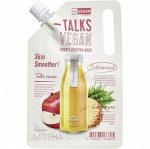 Ночная отшелушивающая маска с экстрактами яблока и ананаса Talks Vegan Squeeze Sheet Mask Skin Smoother