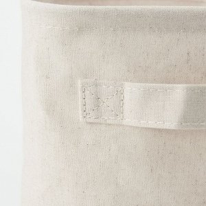 MUJI Polyester Linen Soft Box Medium Half - мягкий короб из полиэстера и льна, средний, половинный размер