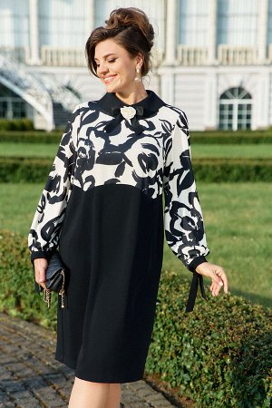Платье Vittoria Queen 26713 черный, кремовый