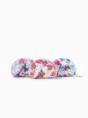 Кошелёк-монетница на молнии, 11.5x3.5x8 см, с принтом, МИКС