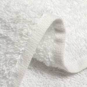 Полотенце лицевое 30х50 см, 100% хлопок, 550 г/м2, Сканно, Silvano, белое, Узбекистан