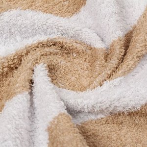 Полотенце банное 70х140 см, 100% хлопок, 450 г/м2, Полоска, Silvano, бежевое, Узбекистан