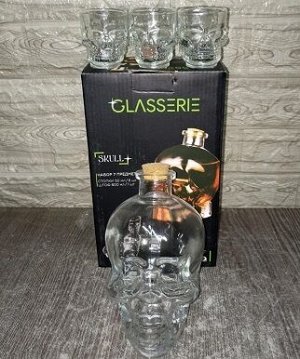 Набор Штоф+стопки GL002 SKULL 7пр.