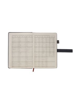 Ежедневник недатированный формат А5, с хлястиком, 80л, линия, пвх, Синий