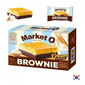 Market O Brownie Cream Cheese 240g - Корейские Брауни Маркер О. Крем чиз. 12шт