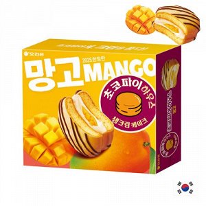 Orion Choco Pie Mango 384g - Пирожное Чоко пай Орион. Манго. 12шт
