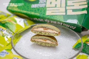 Orion Melon Pie 31g - Корейское пирожное Орион дыня. 1шт